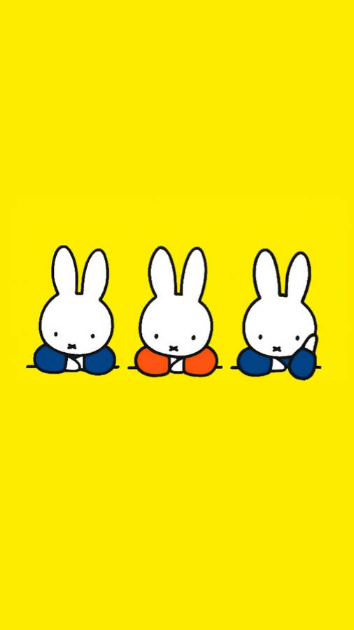 Three Miffy Characters Wallpaper