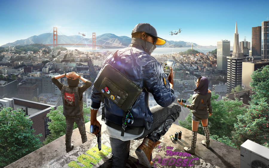 Thrilling 4k Display Of Watch Dogs 2 Video Game Wallpaper