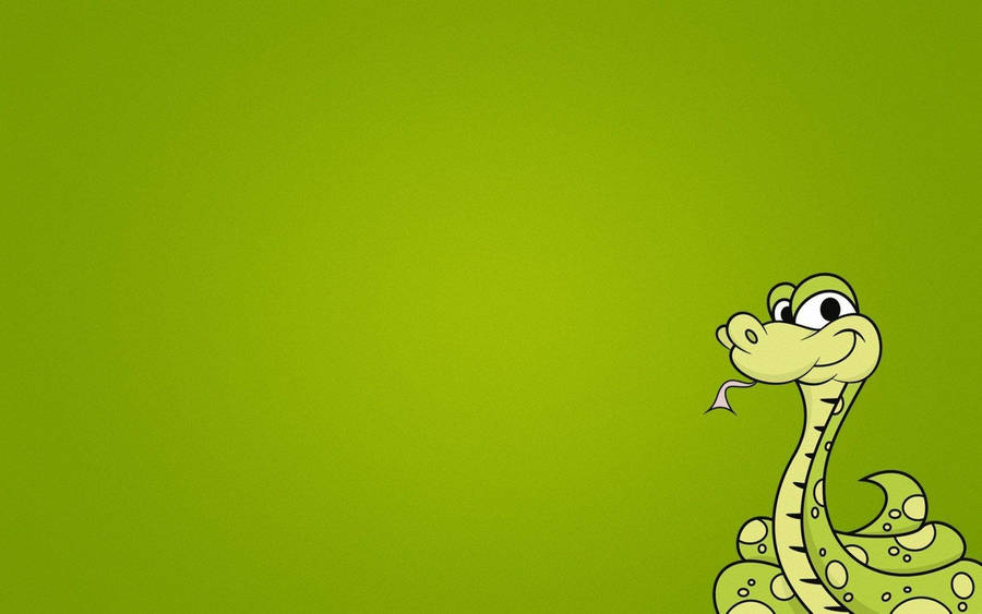 Thrilling Adventure With Green Snake Game Character Wallpaper