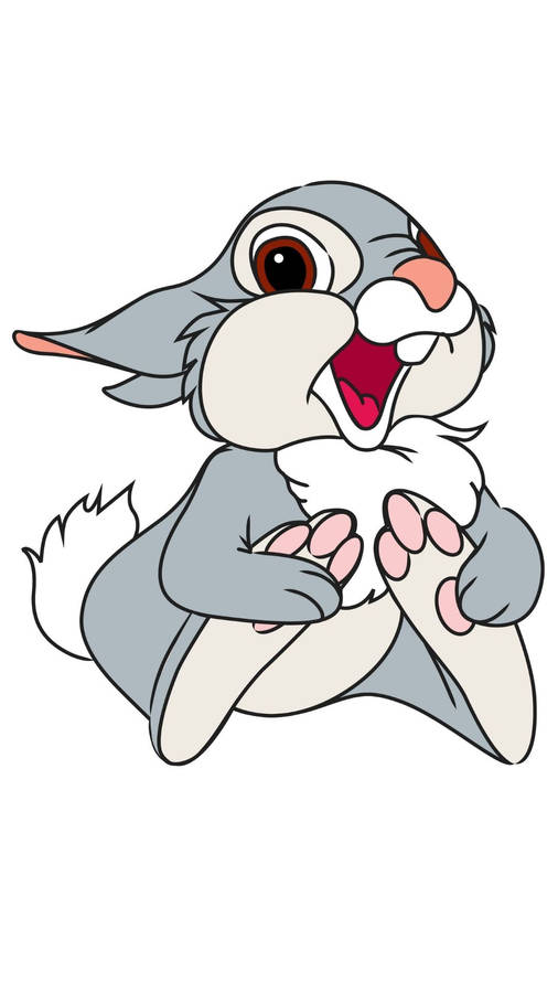 Thumper Sitting Cutely Wallpaper