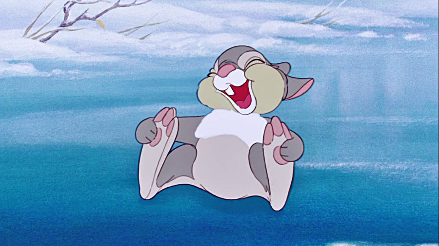 Thumper Sliding Happily Wallpaper