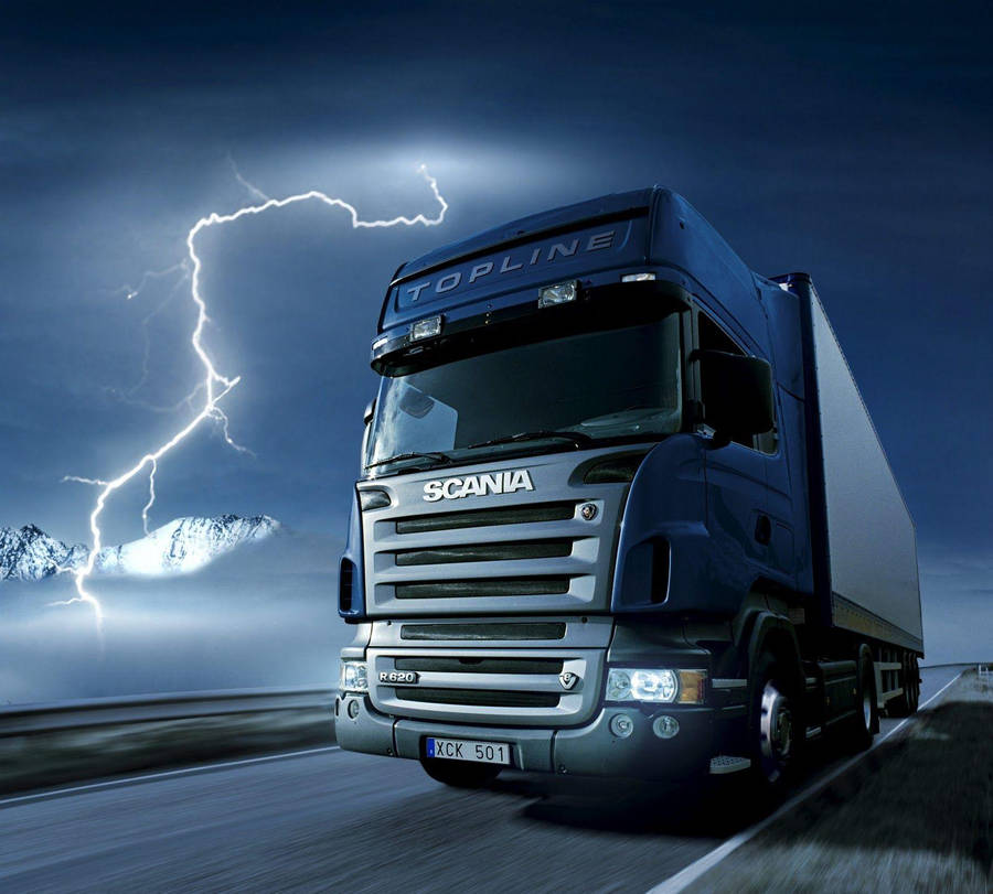 Thunder Dark Blue Cool Truck Wallpaper