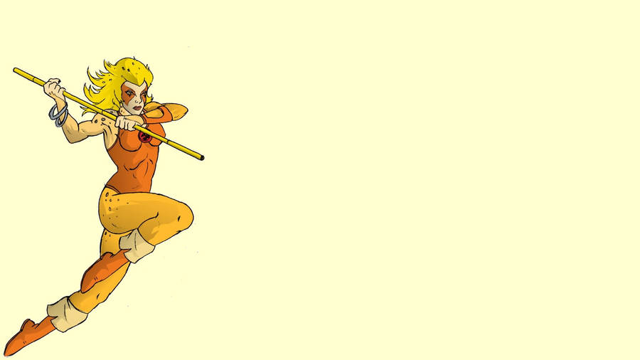 Thundercats' Cheetara In Power Stance Wallpaper