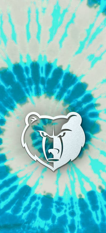 Tie Dyed Nba Memphis Grizzlies Logo Wallpaper