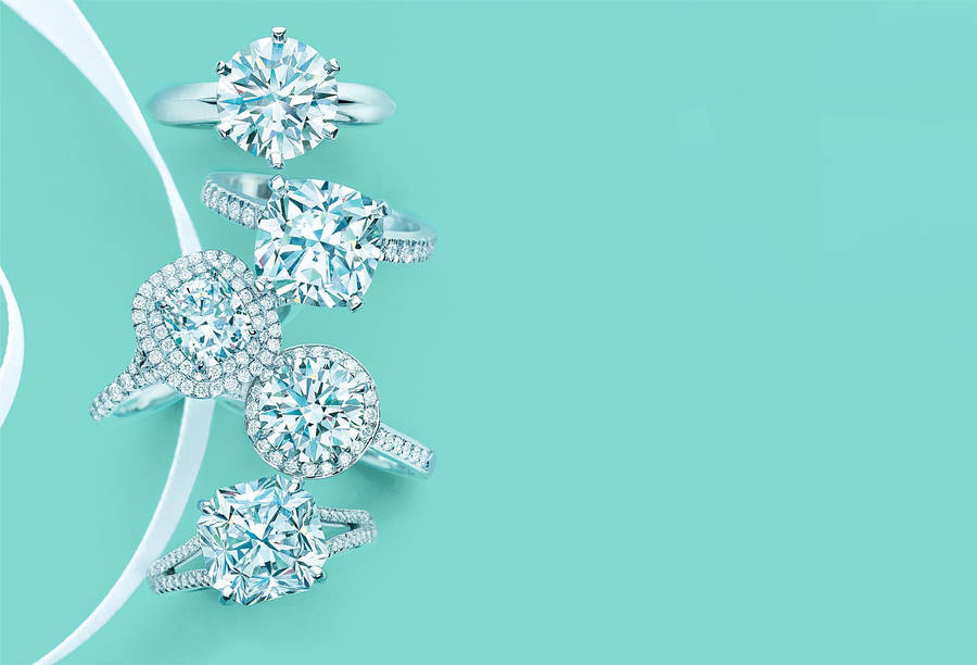 Tiffany Jewels In Tiffany Blue Wallpaper