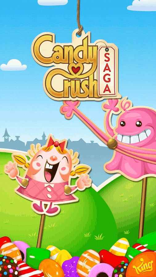 Tiffi And Bubblegum Troll Adventure In Candy Crush Saga Wallpaper