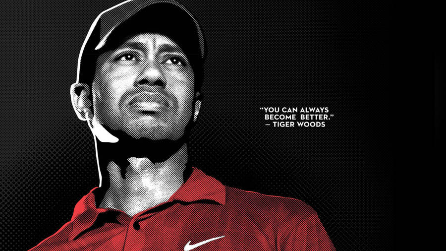 Tiger Woods Golf Quote Wallpaper