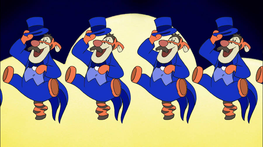 Tigger Blue Suit Wallpaper