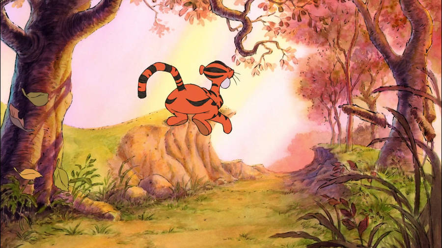 Tigger Forest Daydream Wallpaper