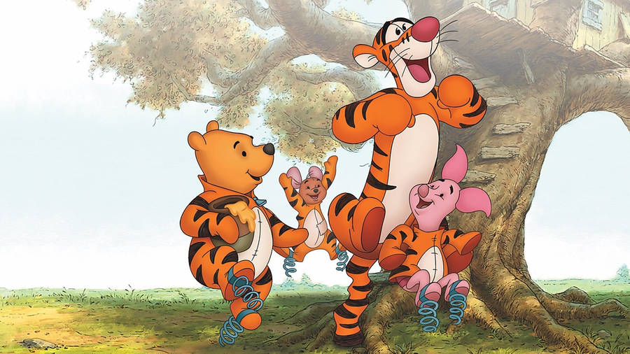 Tigger Friends Dress Up Wallpaper