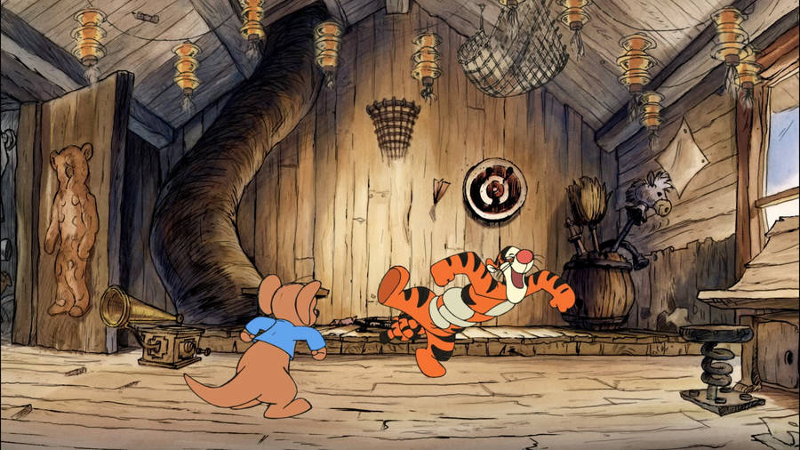 Tigger Jolly Dance Wallpaper