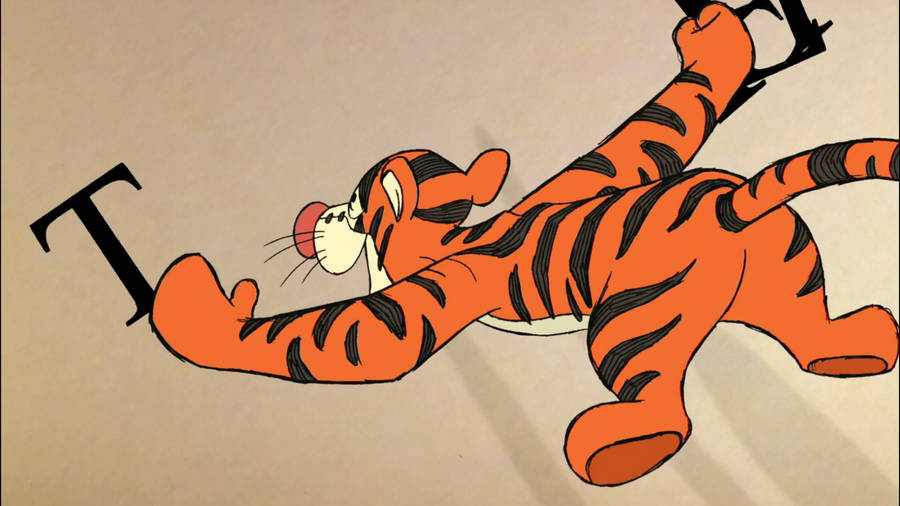 Tigger Letter Arrange Wallpaper