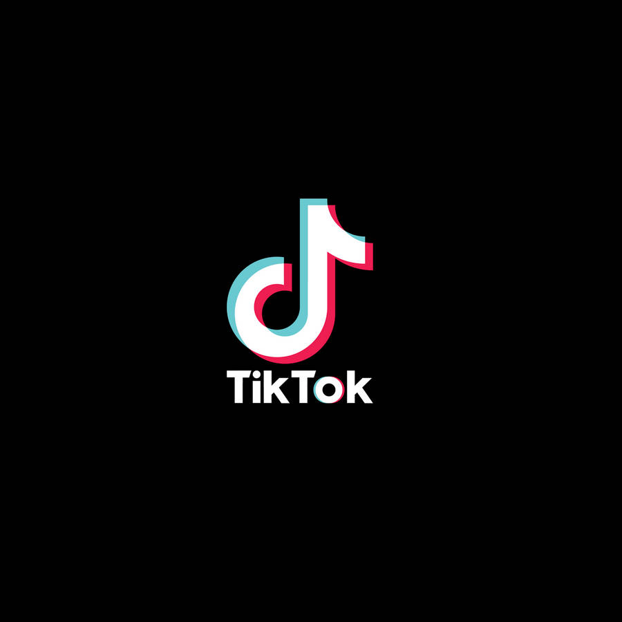 Tiktok Logo Paint Splash Wallpaper