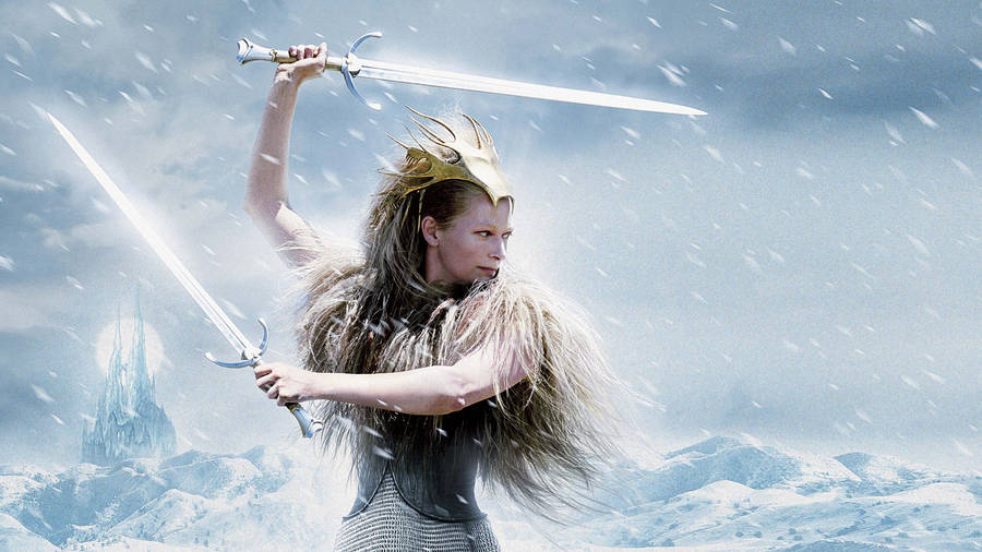 Tilda Swinton As The White Witch In The Chronicles Of Narnia Wallpaper