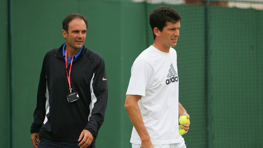 Tim Henman With Paul Annacone Wallpaper