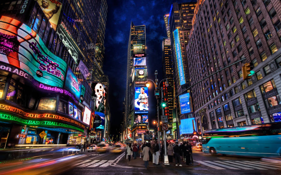 Times Square City Lights Wallpaper