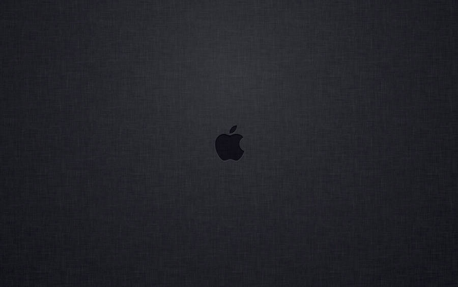 Tiny Apple Logo Black Mac Wallpaper