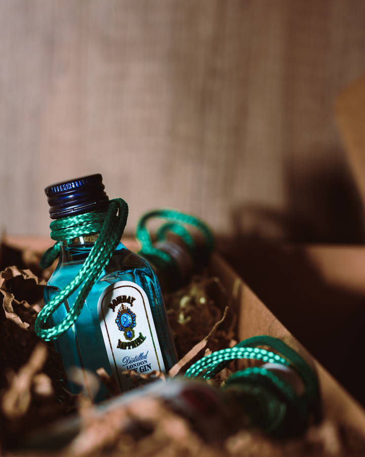 Tiny Bombay Gin Bottle Wallpaper