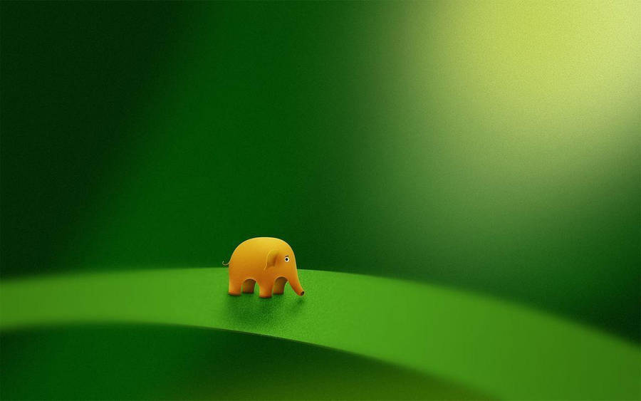 Tiny Elephant Cute Desktop Wallpaper
