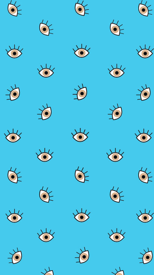 Tiny Evil Eye Pattern Wallpaper