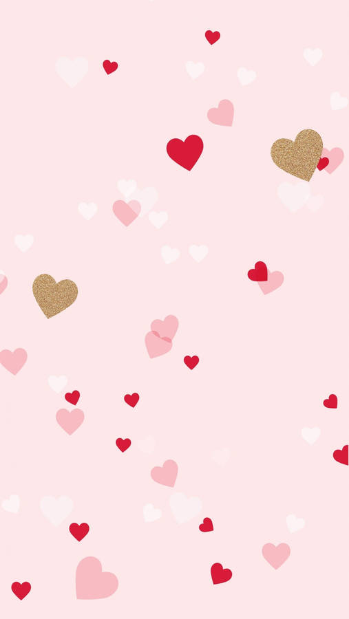 Tiny Hearts Cute Iphone Lock Screen Wallpaper