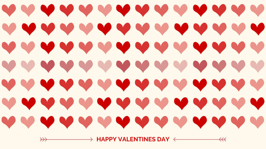 Tiny Hearts For Valentines Day Desktop Wallpaper