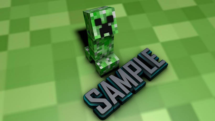 Tiny Minecraft Creeper Wallpaper