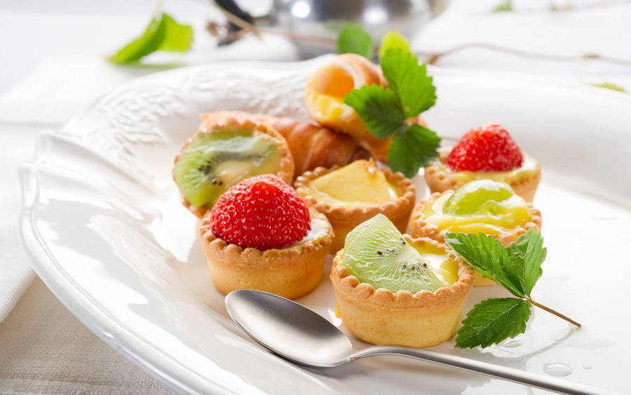 Tiny Tart Desserts Wallpaper