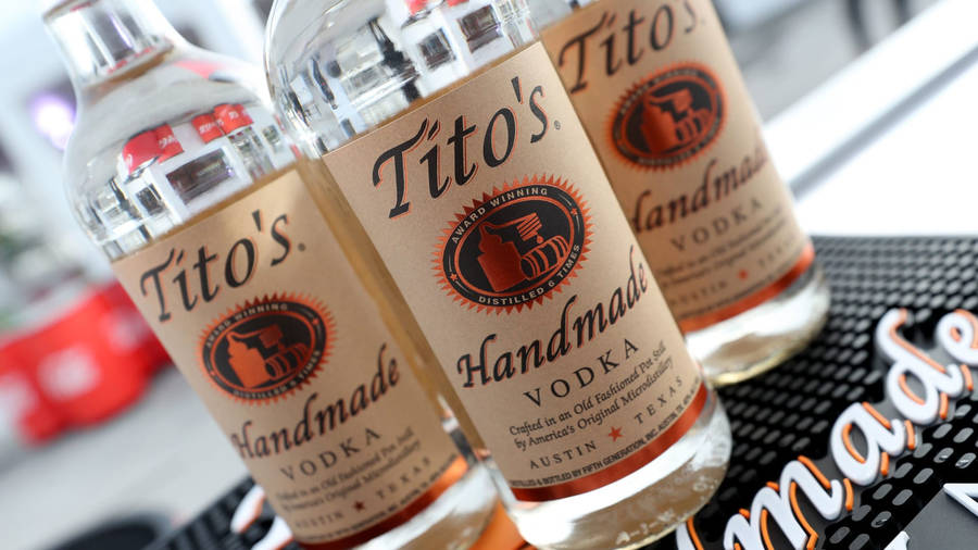 Titos Vodka American Brand Of Liquor Wallpaper