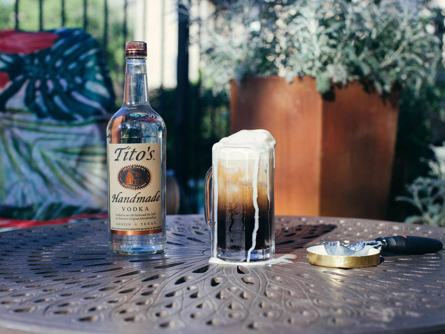 Titos Vodka Root Beer Float Wallpaper