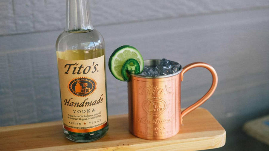 Titos Vodka With Lime And Jalapeño Wallpaper