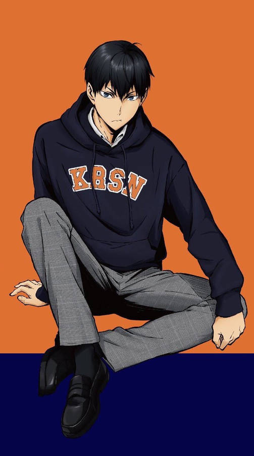 Tobio Kageyama In A Hoodie Wallpaper