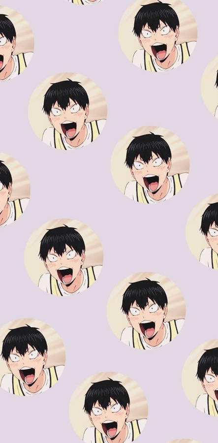 Tobio Kageyama Meme Pattern Wallpaper