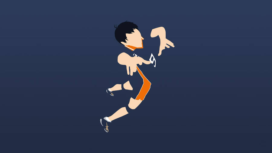 Tobio Kageyama Minimalist Art Wallpaper