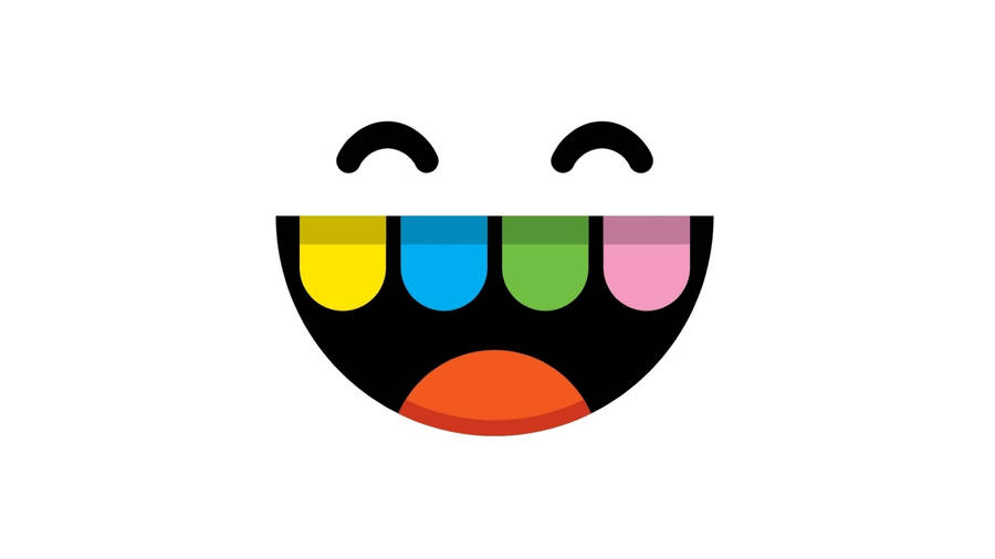 Toca Boca Smiling Logo Wallpaper