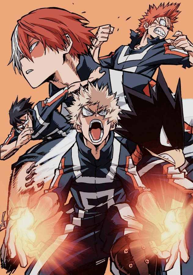 Todobakudeku Shoto Raging Poster Wallpaper