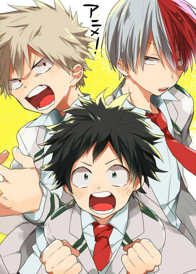 Todobakudeku Trio School Uniform Wallpaper