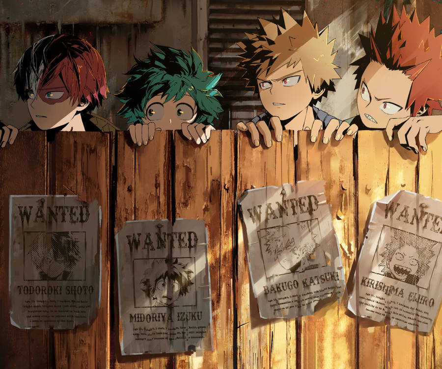 Todobakudeku Wanted Poster Wallpaper