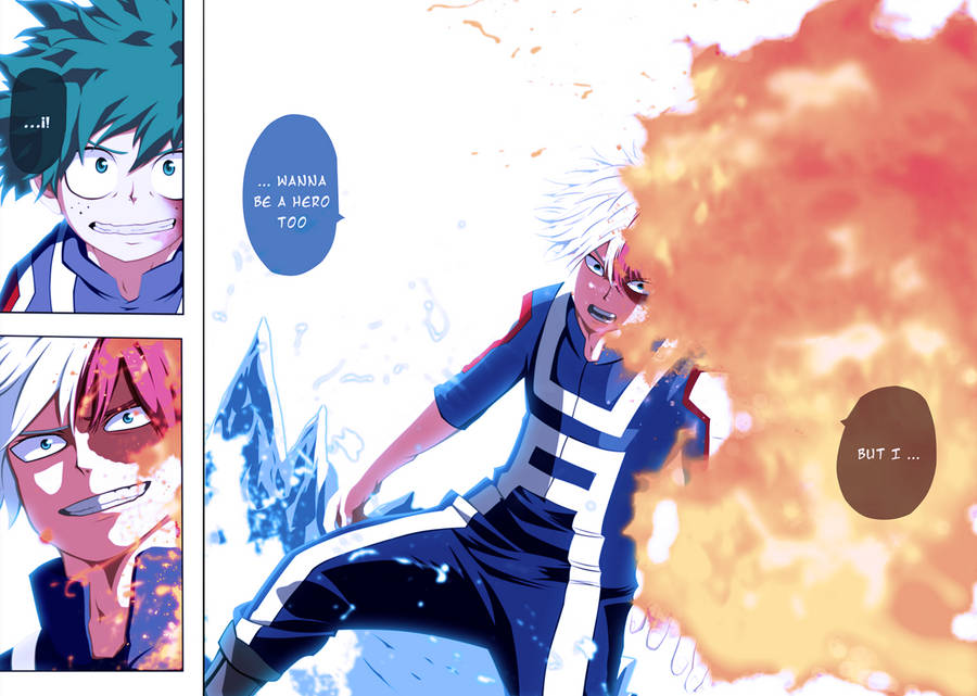 Todoroki Aesthetic Manga Still Cut Wallpaper