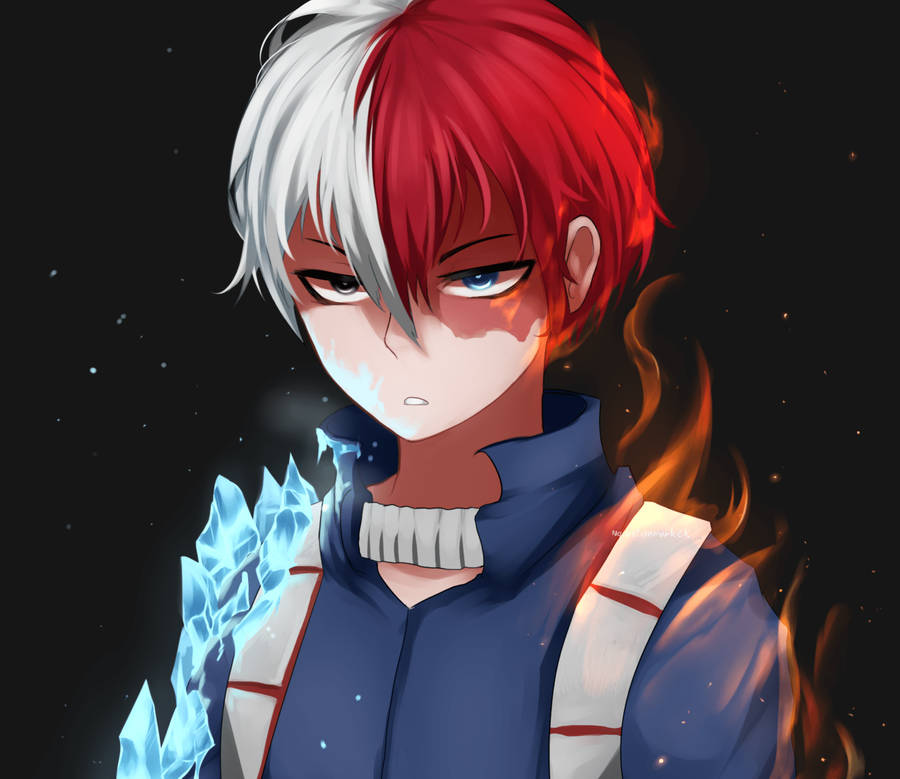 Todoroki Cute Serious Eyes Wallpaper