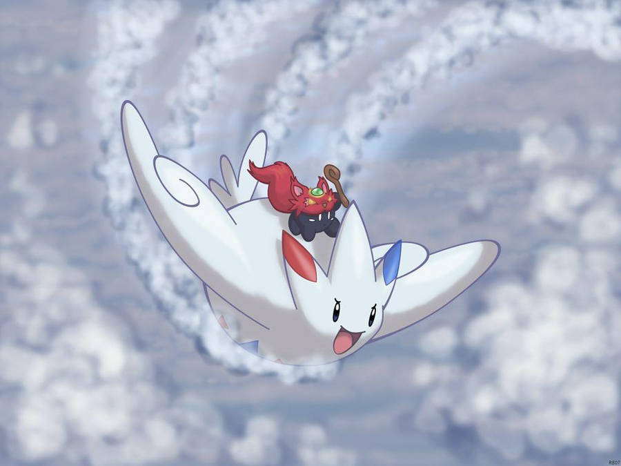 Togekiss Cloud Surf Wallpaper