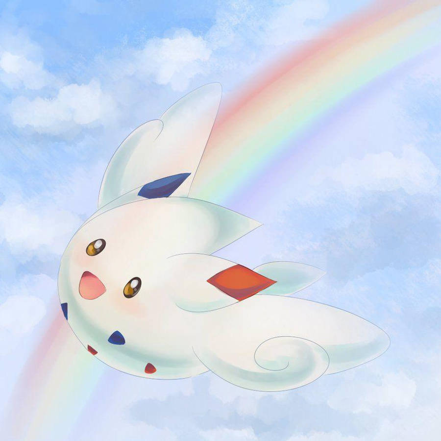 Togekiss With Rainbow Wallpaper