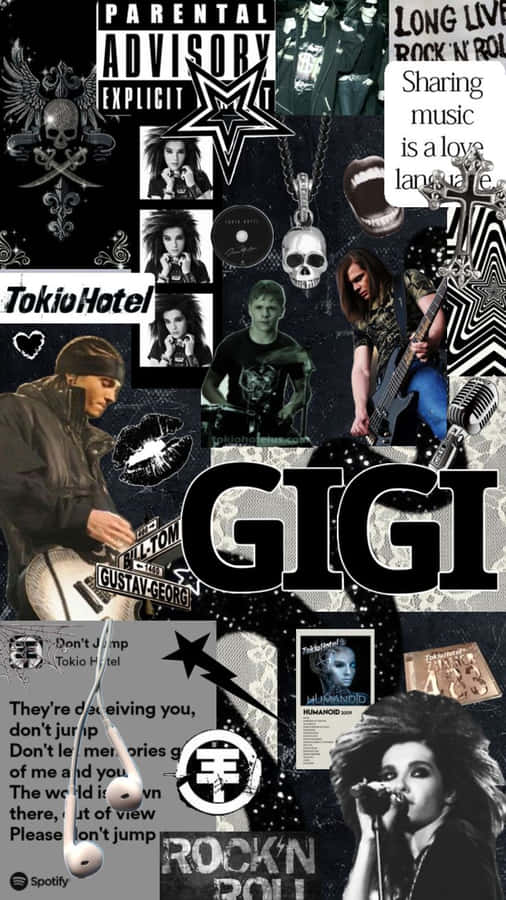 Tokio Hotel Gigi Collage Wallpaper