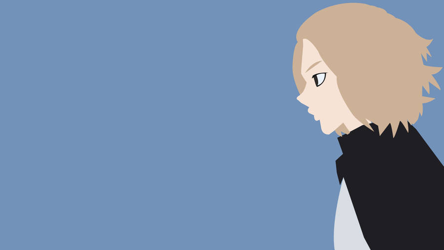 Tokyo Revengers Minimalist Mikey Side View Laptop Wallpaper