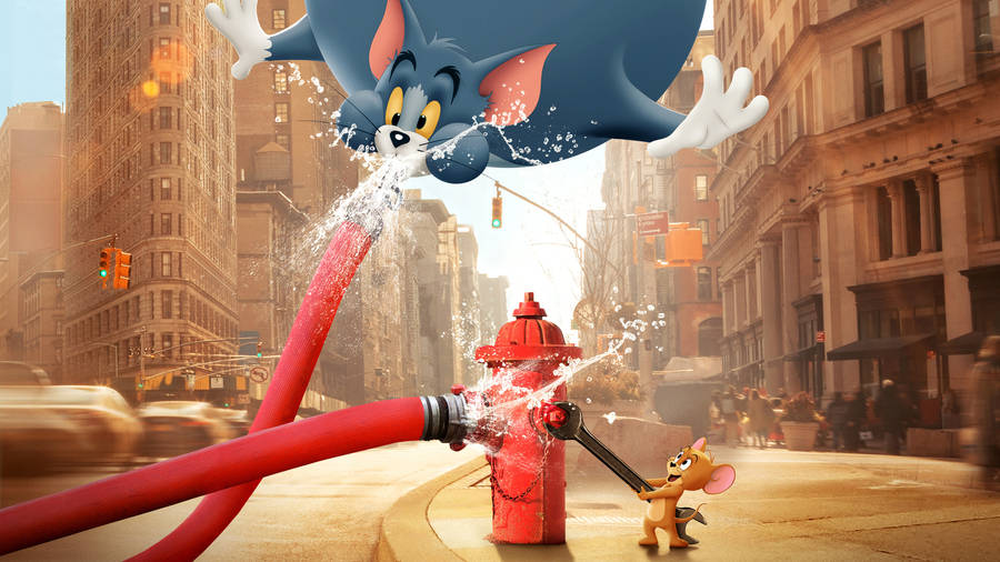 Tom And Jerry 4k Red Hose Wallpaper