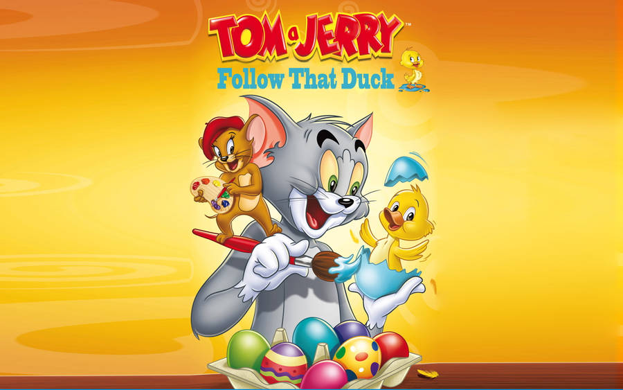 Tom And Jerry Cute Duck Wallpaper