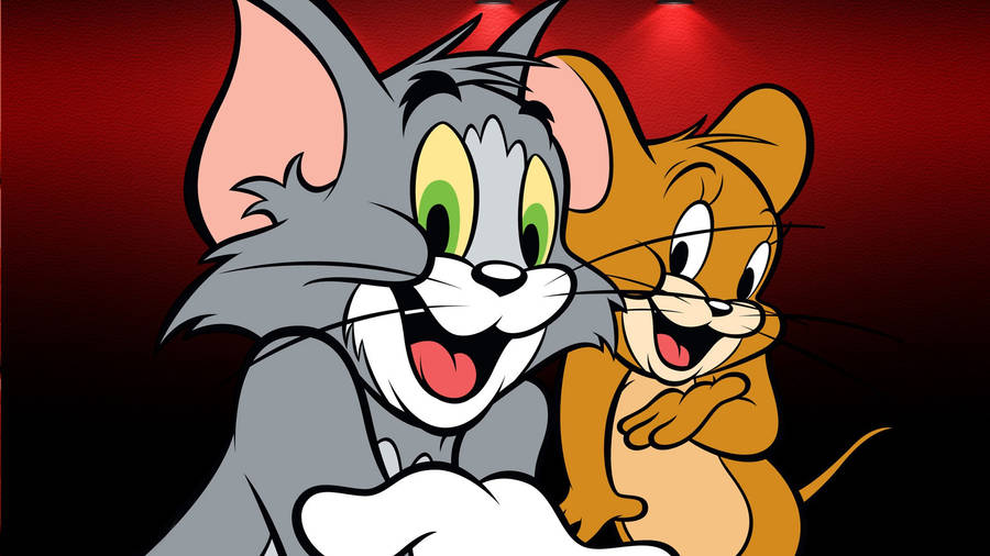 Tom And Jerry Iphone Red Abstract Wallpaper