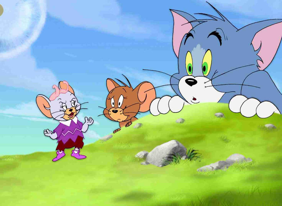 Tom And Jerry With Nibbles 4k Wallpaper