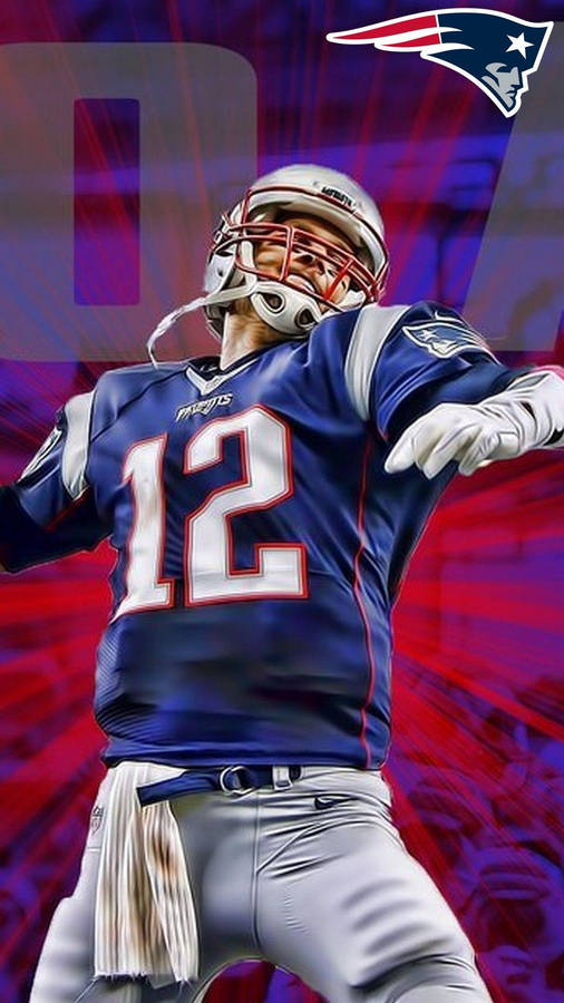 Tom Brady Hyper Realistic Digital Painting Wallpaper