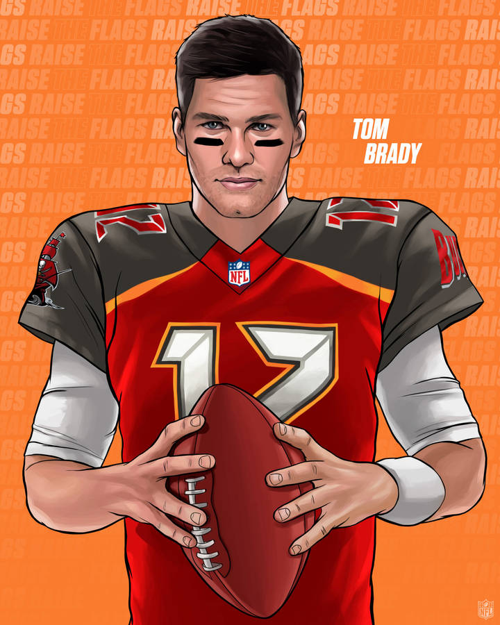 Tom Brady Vector Art Illustration Wallpaper